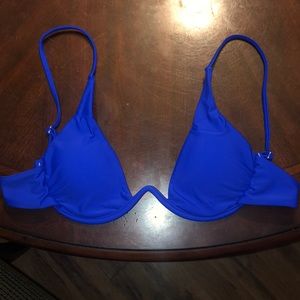 Blue bikini top